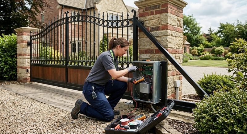 Remote Gate Installation in Roswell, GA